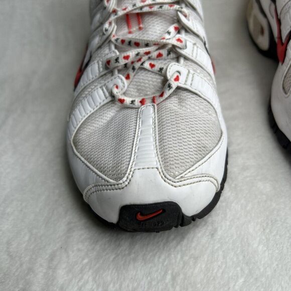 Nike Max Air Running Shoe White Red Hearts On Laces Women’s Size 10 - Picture 4 of 12
